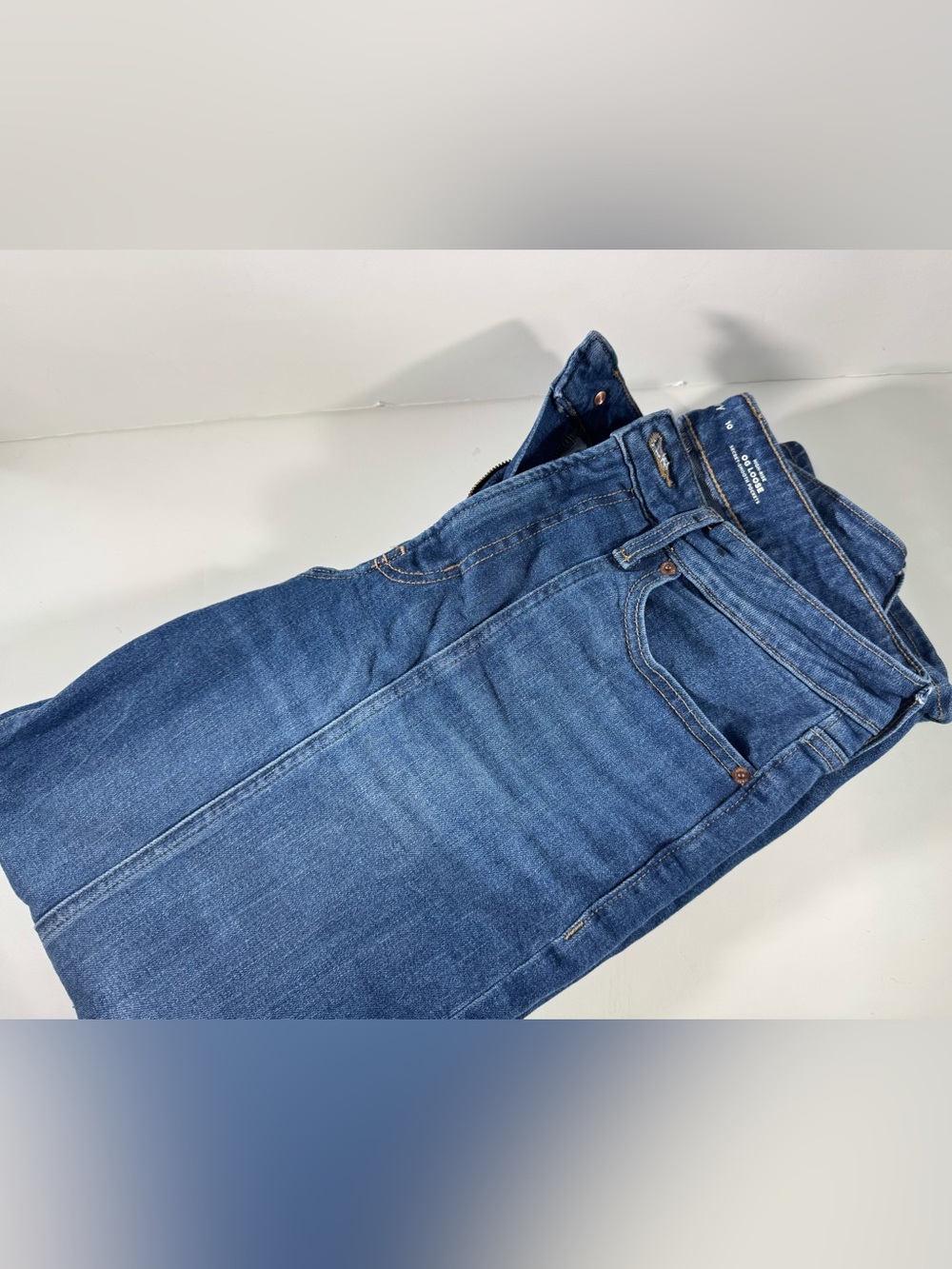 Old Navy OG Loose Dark Blue Classic Straight Jeans